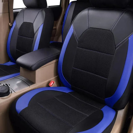 Housse de Siège de Voiture Universelle en Cuir PU – Ensemble Complet 9 Pièces – Luxe – 5 Sièges – Haute Qualité – Protection Complète 5 Places pour Voitures, SUV, Camions, Fourgonnettes