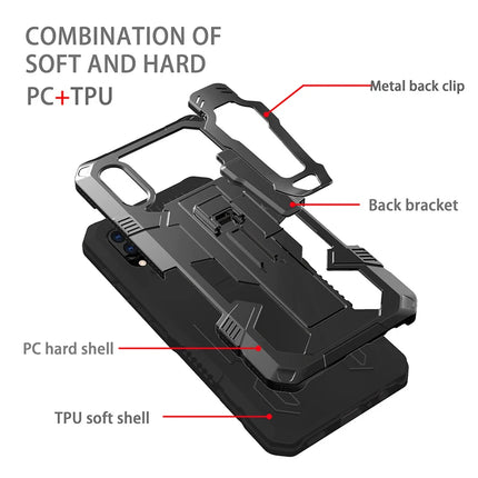 Coque Antichoc Peaktop avec Support Magnétique pour Samsung Galaxy A02S A03 Core A01 A30 A70 - Bracket & Kickstand