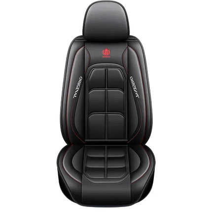 Housses de Siège Auto en Cuir Artificiel – Multi-Couleurs – Ajustement Universel – Idéal pour Améliorer le Style et la Protection de l'Intérieur Automobile – Mousse PE Rembourrée – Toutes Saisons – Disponible à l'Unité ou par Paire