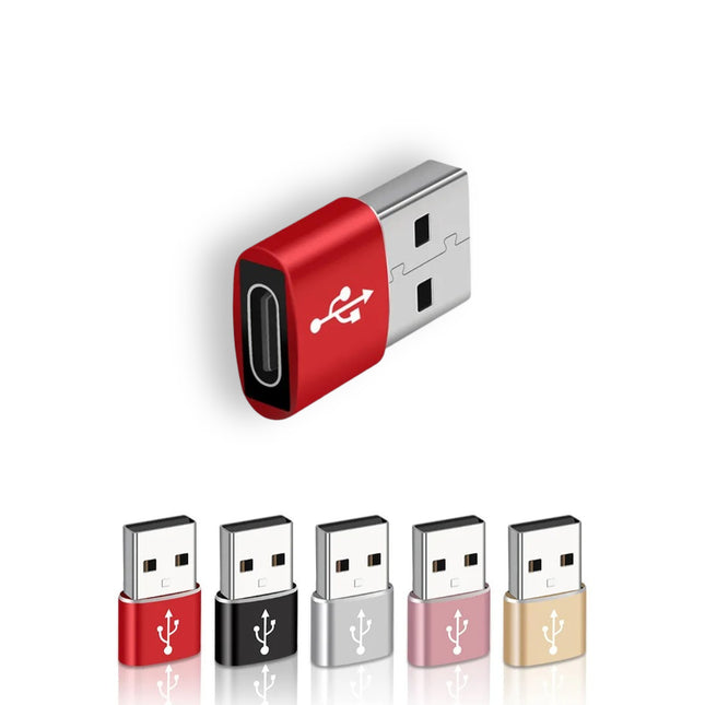 Adaptateur OTG USB vers USB-C – Convertisseur USB-A Mâle vers USB-C Femelle – Compatible MacBook, PC, Android, iOS et autres appareils – Connecteur USBC OTG – Certifié CE – Tension 5V