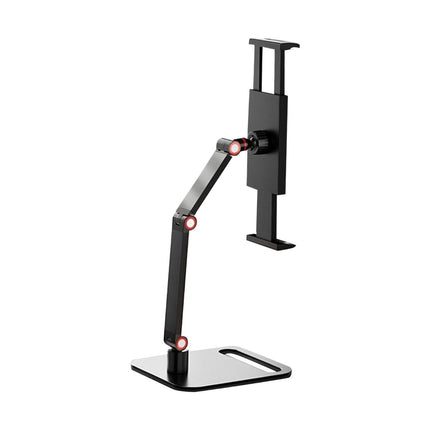 Support de Bureau pour Écran Portable  – Bras d’écran unique réglable en métal 3 sections, fixation par serrage sans outil pour bureau, maison ou gaming