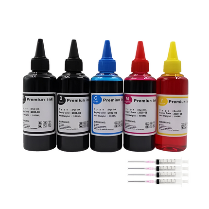 Kit de Recharge Universel d’Encre Colorée pour Imprimantes HP – Compatible avec HP 301, 302, 304, 305 XL (Deskjet 2540, 2050, 2620, 5030, etc.)