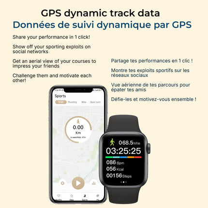 Montre Connectée S9 MAX Ultra – Écran AMOLED 2,19" – GPS – 4G – Suivi Santé (Fréquence Cardiaque, Pression Artérielle) – Étanche – Compatible Android, IOS
