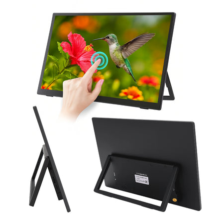 Écran de Surveillance Tactile 13" Aramox 4:3 - Interface Multimédia HD 800x600, Son 3D Stéréo, 60Hz, Design Économe en Espace avec Pivot Inclinable - Pour Bureau et Jeu