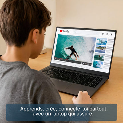 Gateway GW15-32P-C7GR-CA | Ordinateur Portable 15,6" FHD | Intel Celeron N4500 | 4GB RAM DDR5 | 128GB eMMC| Windows 11 Français - Anglais