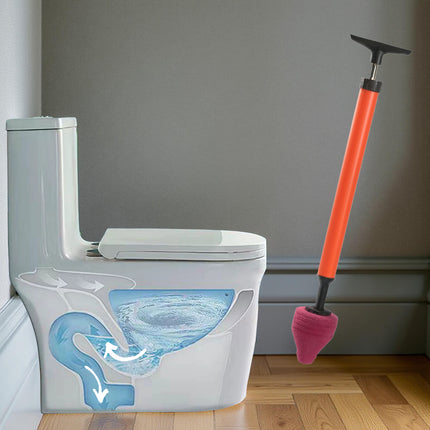Déboucheur Toilette à Haute Pression - Pompe à Air Puissante et Réutilisable - Outil de Plomberie avec Poignée Ergonomique - Pour WC, Lavabos et Canalisations