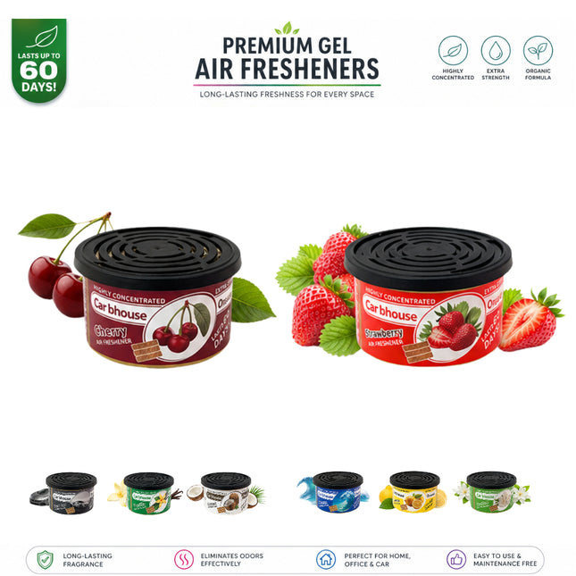 Désodorisant d'Ambiance Organique – Parfum Chewing-Gum – Format Solide – 3 Blocs Anti-Fuite par Boîte – Sans Produits Chimiques Dangereux – Pour Voiture, Maison, Bureau, Salle de Bain – Nouvelle odeur de voiture