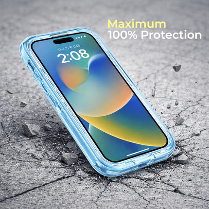 Coque 3en1 Poche Haute Protection Hybrid Armor Antichoc | Étui Pour iPhone 16 15 14 13 12 11 Pro Max Plus | Étui Renforcé Militaire TPU + Acrylic